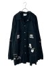 画像1: SPARKIGNS SPARKING SPARKING / BLACK PATCHWORK BIG-SHIRT (1)