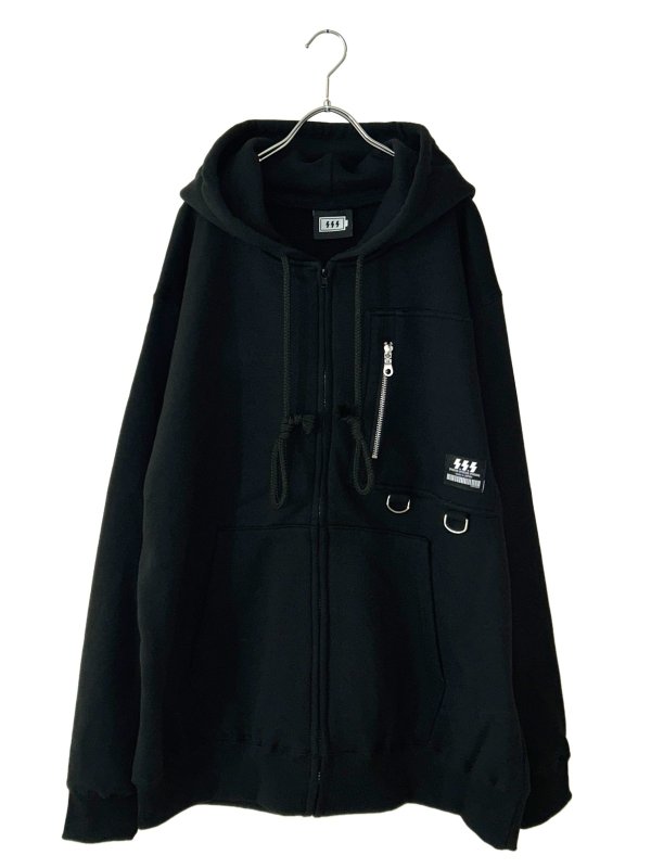 画像1: SPARKING SPARKING SPARKING / BIG POCKET ZIP UP HOODIE