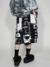 画像6: M:E/ツギハギワイドハーフカーゴパンツ