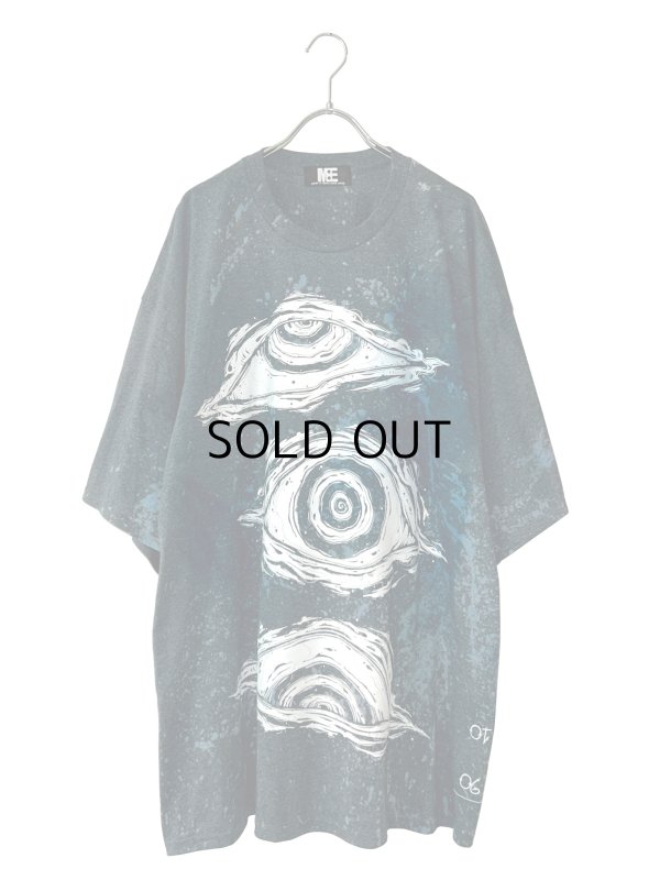 画像1: M:E/ブリーチ+染め加工BIG-Tシャツ