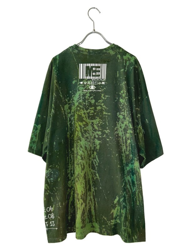 画像2: M:E/ブリーチ+染め加工BIG-Tシャツ