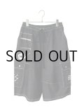 SPARKING SPARKING SPARKING/PATCHWORK DENIM HALF CARGO PANTS