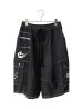 画像1: SPARKING SPARKING SPARKING/PATCHWORK DENIM HALF CARGO PANTS (1)