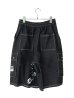 画像2: SPARKING SPARKING SPARKING/PATCHWORK DENIM HALF CARGO PANTS (2)