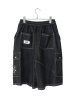 画像2: SPARKING SPARKING SPARKING/PATCHWORK DENIM HALF CARGO PANTS (2)