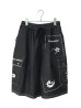 画像1: SPARKING SPARKING SPARKING/PATCHWORK DENIM HALF CARGO PANTS (1)