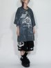 画像5: M:E/ブリーチ+染め加工BIG-Tシャツ