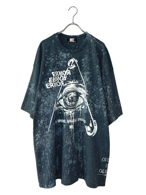 画像1: M:E/ブリーチ+染め加工BIG-Tシャツ