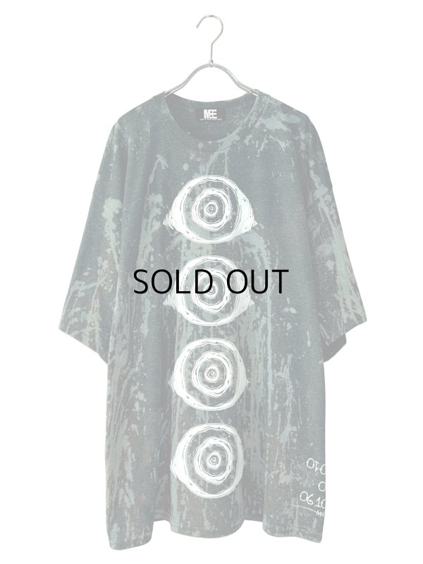 画像1: M:E/ブリーチ+染め加工BIG-Tシャツ