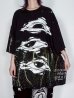画像7: M:E/ブリーチ+染め加工BIG-Tシャツ