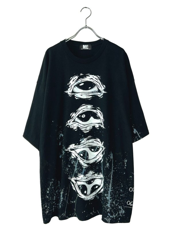 画像1: M:E/ブリーチ+染め加工BIG-Tシャツ