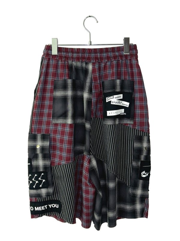 画像2: SPARLING SPARKING SPARKING/PATCHWORK HALF CARGO PANTS