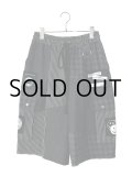 SPARLING SPARKING SPARKING/PATCHWORK HALF CARGO PANTS