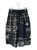 SPARLING SPARKING SPARKING/PATCHWORK HALF CARGO PANTS