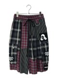 SPARLING SPARKING SPARKING/PATCHWORK HALF CARGO PANTS