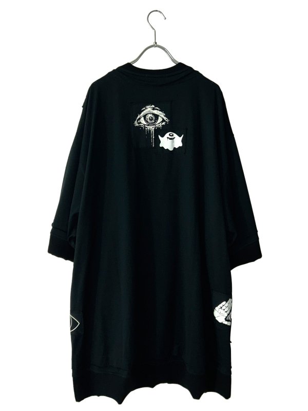 画像2: M:E / 再構築レイヤードBIG-Tシャツ