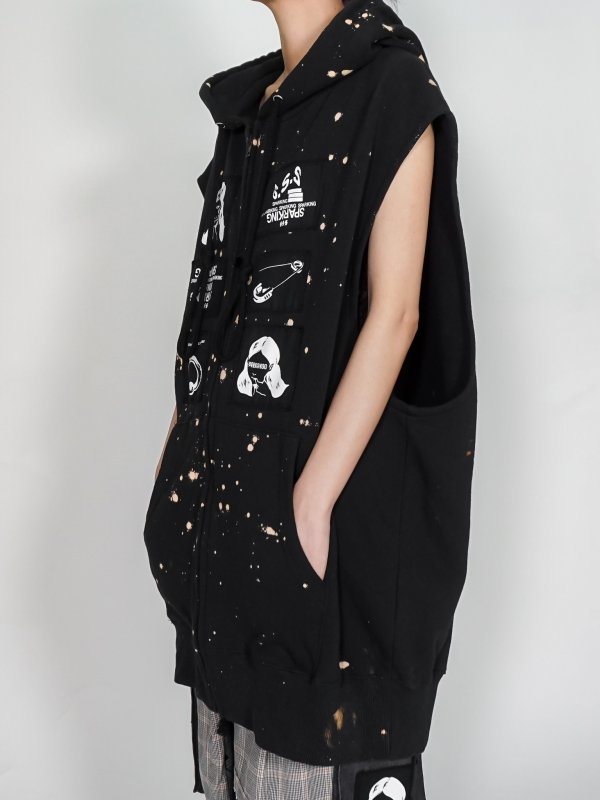 画像7: SPARKING SPARKING SPARKING / ノースリーブジップパーカー