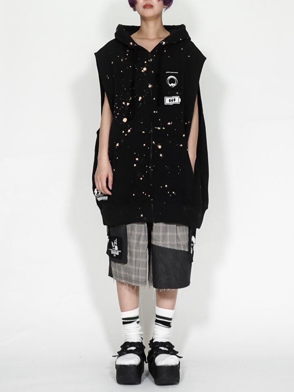 画像3: SPARKING SPARKING SPARKING / ノースリーブジップパーカー