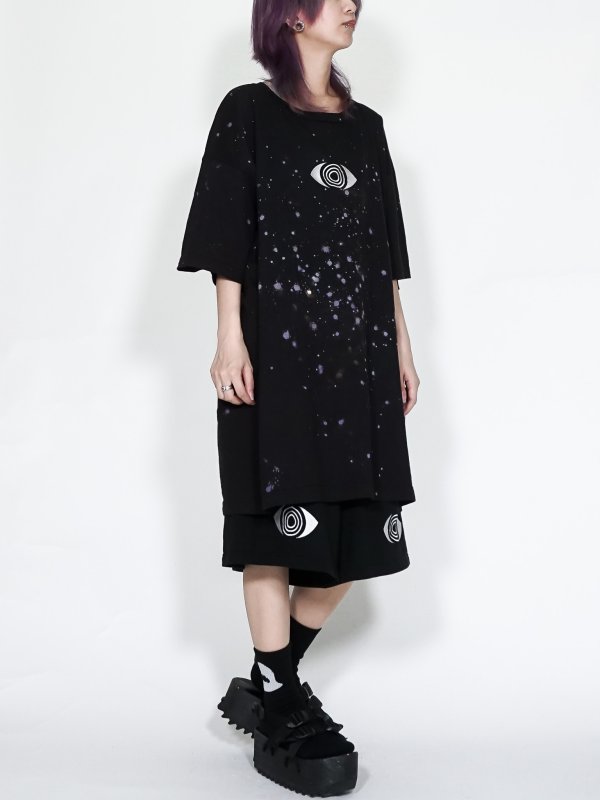 画像5: M:E/ブリーチ+染め加工"GURUGURU"刺繍オーバーサイズTシャツ