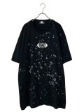 M:E/ブリーチ+染め加工"GURUGURU"刺繍オーバーサイズTシャツ