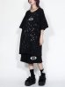 画像4: M:E/ブリーチ+染め加工"GURUGURU"刺繍オーバーサイズTシャツ