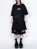 画像3: M:E/ブリーチ+染め加工"GURUGURU"刺繍オーバーサイズTシャツ