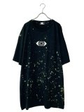 M:E/ブリーチ+染め加工"GURUGURU"刺繍オーバーサイズTシャツ