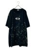 画像1: M:E/ブリーチ+染め加工"GURUGURU"刺繍オーバーサイズTシャツ (1)