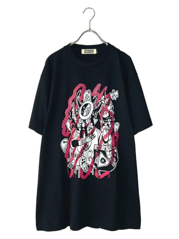 画像1: CHAOS MARKET / カオマＴシャツ[PINKver.]