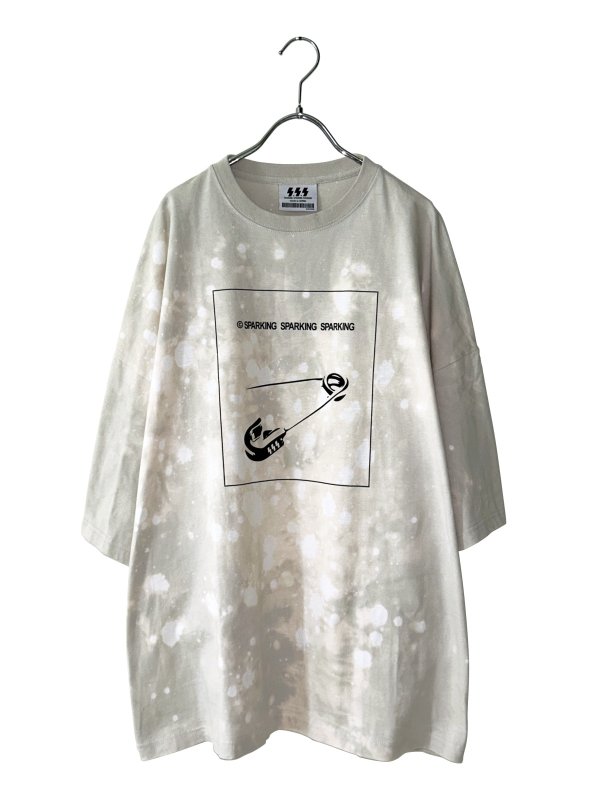 画像1: SPARKING SPARKING SPARKING / ブリーチワイドBIG-Tシャツ