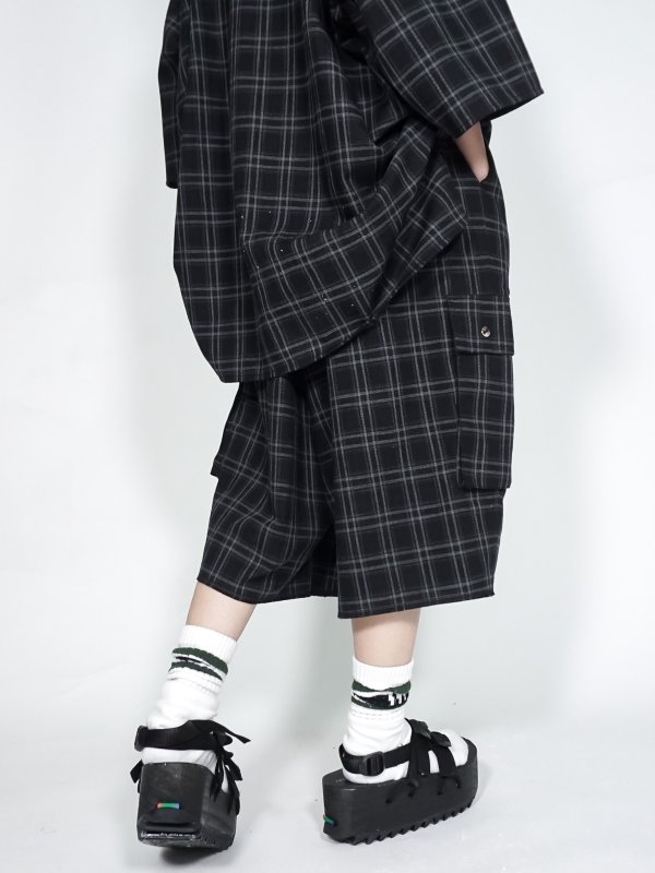 画像5: SPARLING SPARKING SPARKING/チェックハーフカーゴパンツ