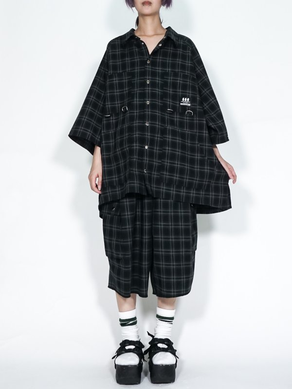 画像6: SPARLING SPARKING SPARKING/チェックハーフカーゴパンツ