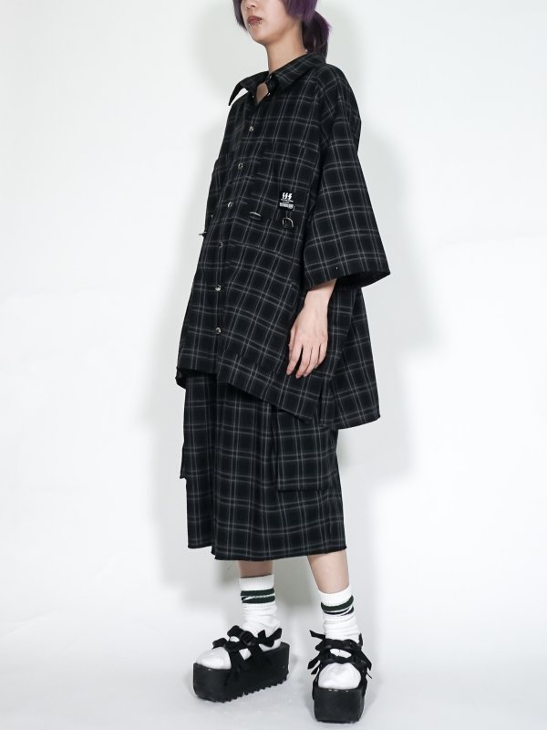 画像7: SPARLING SPARKING SPARKING/チェックハーフカーゴパンツ