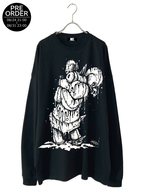 画像1: M:E×KAGEMARU DESIGNS / ワイドロングスリーブTシャツ#1