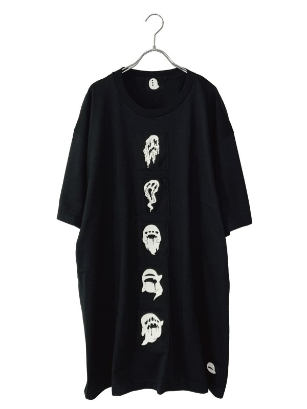 画像1: 5!5!GHOST/おばけパッチBIG-Tシャツ