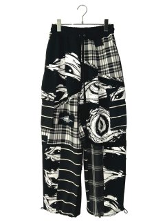 m:e エムイー パッチワークロングパンツ select shotp dr m:e エムイー パッチワークロングパンツ select shotp dr - メルカリ