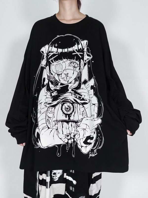 画像8: M:E×kuua / ワイドロングスリーブTシャツ