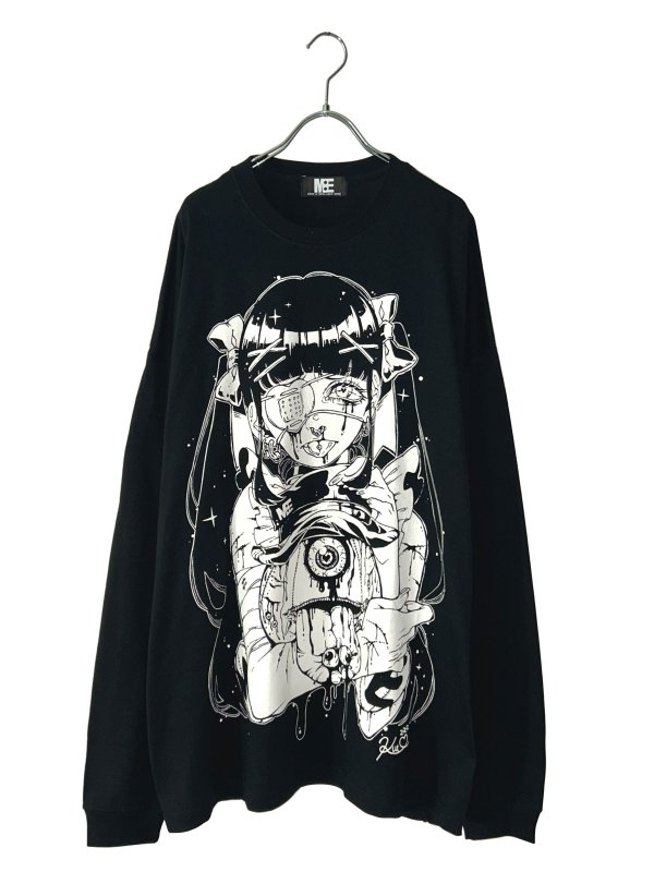 画像1: M:E×kuua / ワイドロングスリーブTシャツ