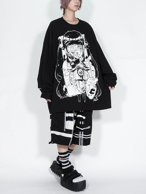 画像5: M:E×kuua / ワイドロングスリーブTシャツ