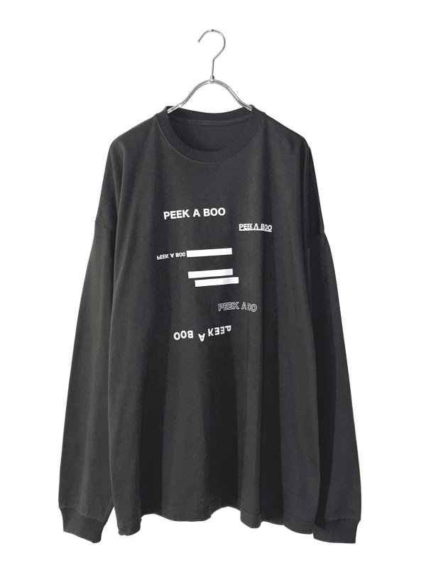 画像1: PEEK_A_BOO / ワイドロングスリーブTシャツ(SUMI)
