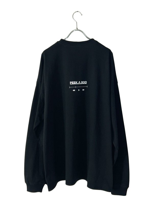 画像2: PEEK_A_BOO / ワイドロングスリーブTシャツ(BLACK)
