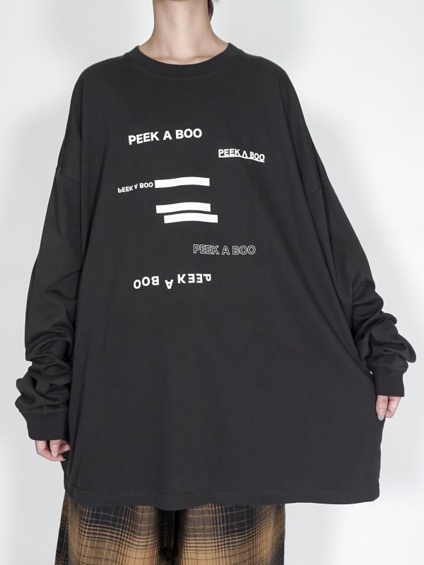 画像7: PEEK_A_BOO / ワイドロングスリーブTシャツ(SUMI)