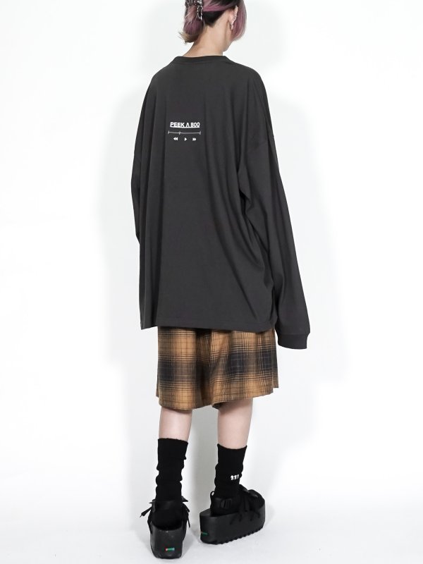 画像6: PEEK_A_BOO / ワイドロングスリーブTシャツ(SUMI)