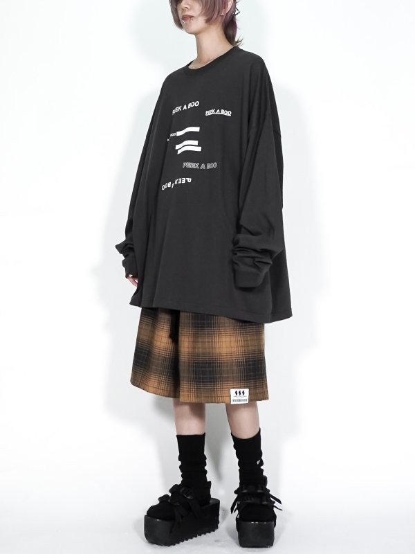 画像4: PEEK_A_BOO / ワイドロングスリーブTシャツ(SUMI)