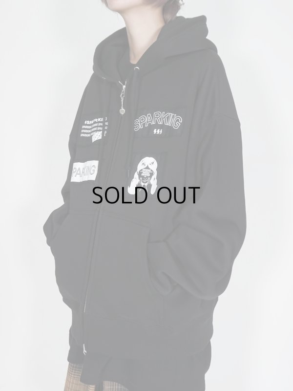 画像7: SPARKING SPARKING SPARKING / ショートジップパーカー