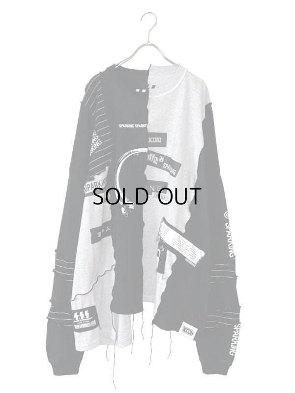 画像1: SPARKING SPARKING SPARKING / 再構築ロングスリーブTシャツ