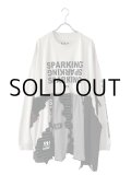 SPARKING SPARKING SPARKING / 再構築ロングスリーブTシャツ