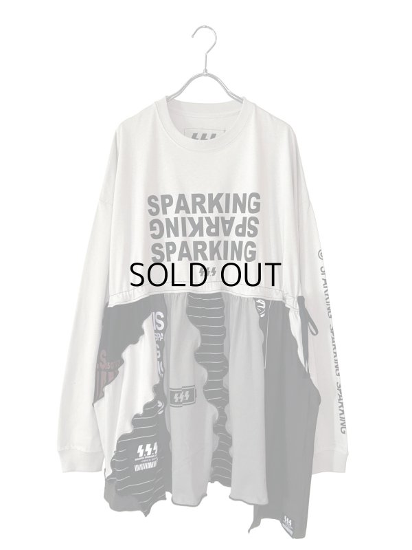 画像1: SPARKING SPARKING SPARKING / 再構築ロングスリーブTシャツ
