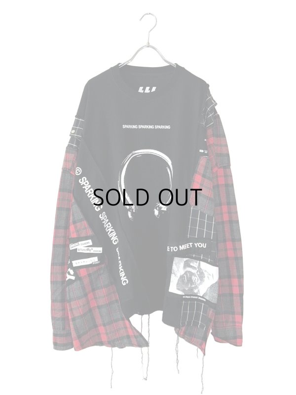 画像1: SPARKING SPARKING SPARKING / 再構築ロングスリーブTシャツ