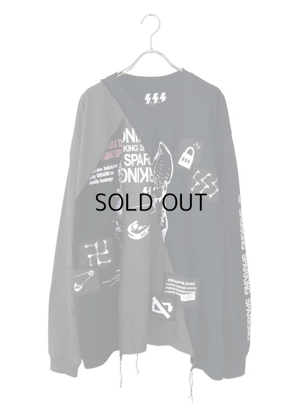 画像1: SPARKING SPARKING SPARKING / 再構築ロングスリーブTシャツ